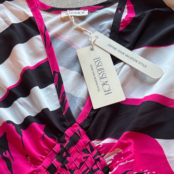 Elegant Floral Swim Coverup - Picture 2 of 2